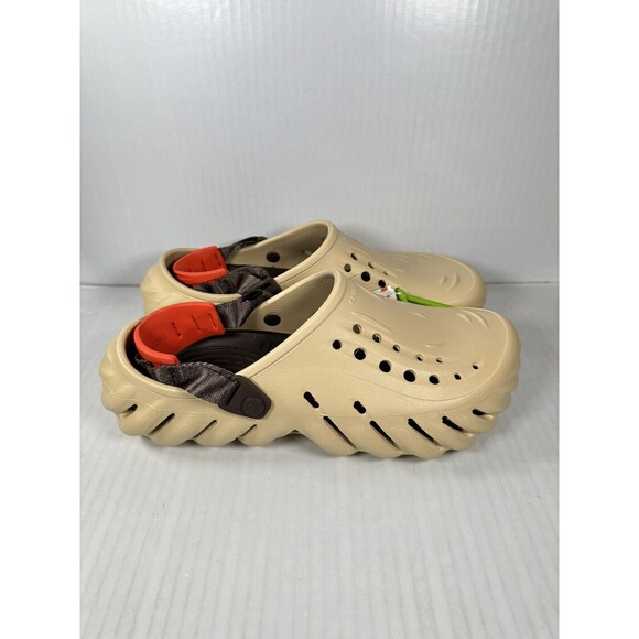 Crocs Echo Clog Sesame Tan Adult Mens Size 10 207937-0HX BRAND NEW - Picture 1 of 7